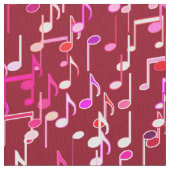 Tissu Copie de notes musicales - Bourgogne, multi (fermé)