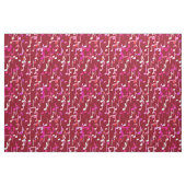 Tissu Copie de notes musicales - Bourgogne, multi (Fat Quarter)