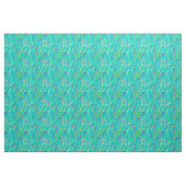 Tissu Copie de notes musicales - turquoise, multi (Yard)