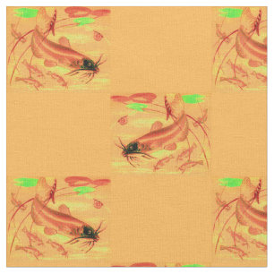 Tissu copie de poisson-chat