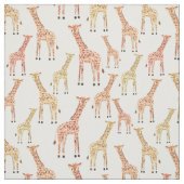 Tissu Copie de safari de girafe (Échantillon)