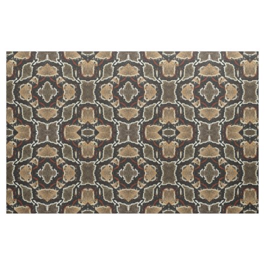 Tissu copie de serpent de python de motif d'animal (Fat Quarter)