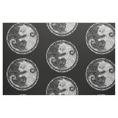 Tissu Copie de Yin Yang Paisley de chat (Fat Quarter)