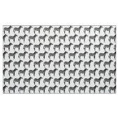 Tissu Copie de zèbre - noire et blanche (Yard)