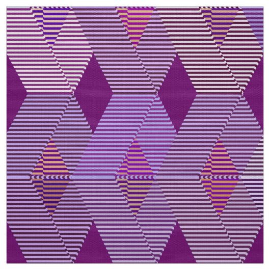 Tissu Copie moderne de diamant de la moitié du siècle, (Échantillon)