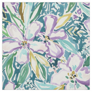 Tissu Copie tropicale FLORALE d'aquarelle de MONTEREY