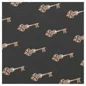 Tissu Copper | Motif de clé vintage (Fermer)