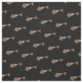 Tissu Copper | Motif de clé vintage (Échantillon)