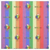 Tissu Coq beau avec De Colores (Échantillon)