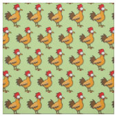 Tissu coq de poulet d'asile de fous (Échantillon)