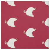 Tissu Coqs blancs sur l'Arrière - plan rouge (Échantillon)