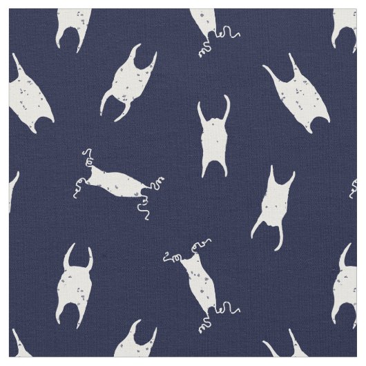 Tissu Coque d'oeufs de requin bleu blanc Motif (Fermer)