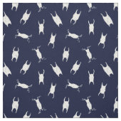 Tissu Coque d'oeufs de requin bleu blanc Motif (Échantillon)