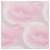 Tissu coquelicots roses. (Fermer)