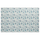 Tissu Coques de mer sur blanc (Yard)