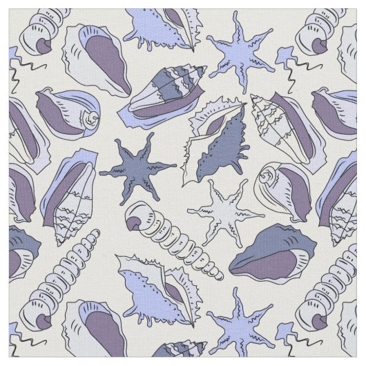 Tissu Coquillages de Lavendar (Fermer)