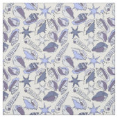 Tissu Coquillages de Lavendar (Échantillon)