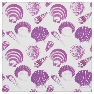 Tissu Coquillages - mauve améthyste sur un arrière - p
