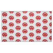 Tissu Coquille marine - rouge profond et blanc (Fat Quarter)