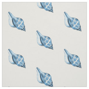 Tissu Coquille mer marine mer mer bleu
