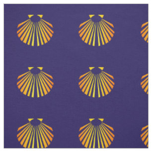 Tissu Coquille Saint-Jacques chemin de Saint-Jacques