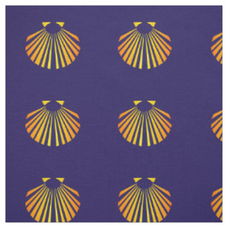 Tissu Coquille Saint-Jacques chemin de Saint-Jacques