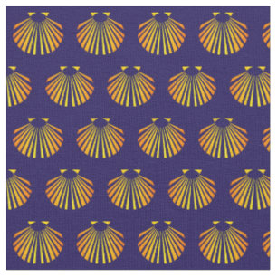 Tissu Coquille Saint-Jacques des pèlerins de Saint-Jacqu