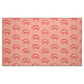 Tissu Coquilles de mer - corail et pêche (Fat Quarter)