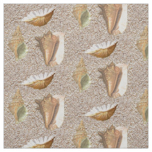 Tissu Coquilles de mer en sable