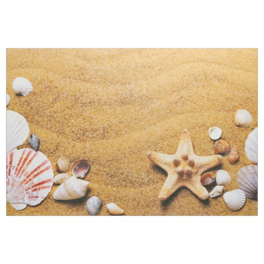 Tissu Coquilles sur la plage (Yard)