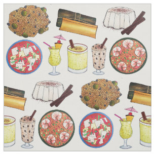Tissu Coquito alimentaire portoricain Pasteles Arroz con
