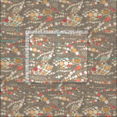 Tissu corail brun en peau d'iguane (Carreau)