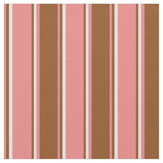 Tissu Corail clair, Brown et Motif cyan clair (Fermer)