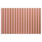Tissu Corail clair, Brown et Motif cyan clair (Fat Quarter)