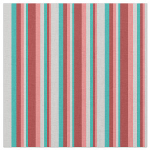 Tissu Corail clair, Brown, Mer claire Vert & Gris clair
