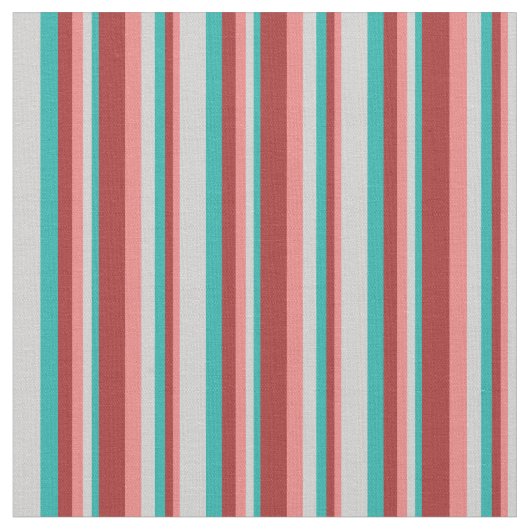 Tissu Corail clair, Brown, Mer claire Vert & Gris clair (Fermer)