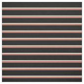 Tissu Corail clair, Sienne, jaune clair et noir (Échantillon)