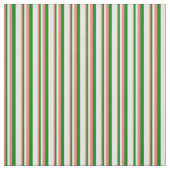 Tissu Corail clair, vert et blanc Motif (Échantillon)
