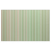 Tissu Corail clair, vert et blanc Motif (Fat Quarter)