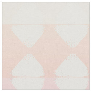 Tissu Corail d'été et timbres blancs de course de bros