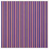 Tissu Corail et bandes bleues (Échantillon)