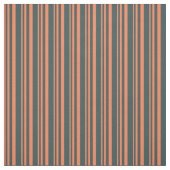 Tissu Corail et Gris d'ardoise foncée (Échantillon)