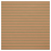 Tissu Corail et Motif vert foncé d'olive (Échantillon)
