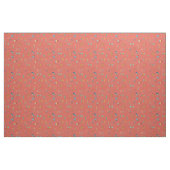 Tissu Corail foncé texturé milieu du siècle moderne (Yard)