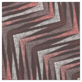 Tissu Corail, gris, motif brun zigzag. (Fermer)