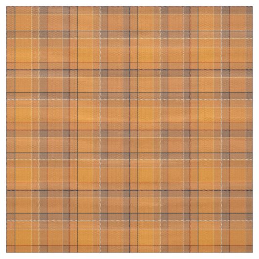 Tissu Corail, orange, tartan brun plaid (Échantillon)