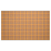 Tissu Corail, orange, tartan brun plaid (Fat Quarter)