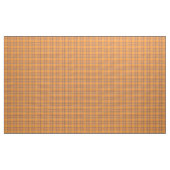 Tissu Corail, orange, tartan brun plaid (Yard)