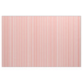 Tissu Corail rose et blanc rayures (Yard)