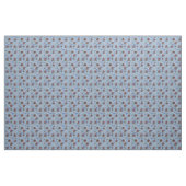 Tissu Corail rose sous-marin - Poisson bleu (Fat Quarter)